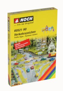 NOCH 60521 - 1:87 (H0) Assorted Traffic Signs - Znaki drogowe