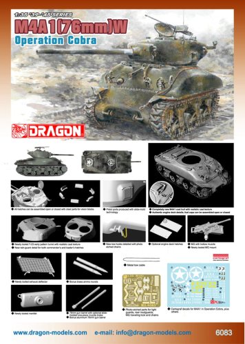 Przejdź do produktu DRAGON 6083 - 1:35 M4A3(76)W Operation Cobra
