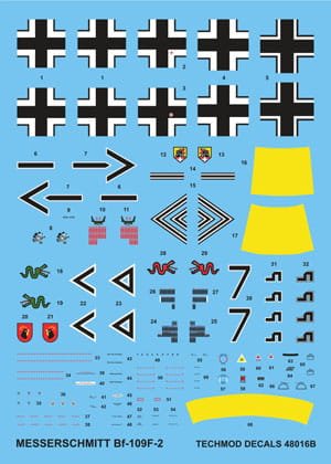 Przejdź do produktu TECHMOD 48016 - 1:48 Messerschmitt Bf-109F-2