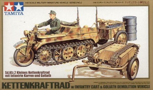 Przejdź do produktu TAMIYA 32502 - 1:48 Kattenkraftrad w/Cart&Goliath