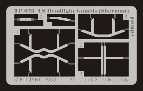Przejdź do produktu EDUARD TP028 - 1:35 US Headlight Guards (Sherman)