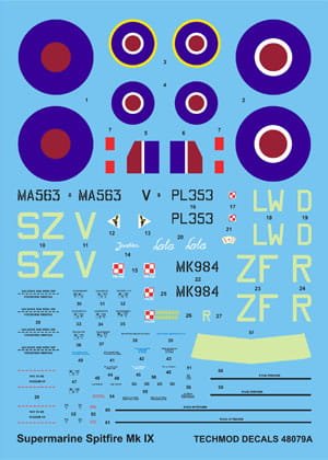 Przejdź do produktu TECHMOD 48079 - 1:48 Supermarine Spitfire Mk.IX w/mask