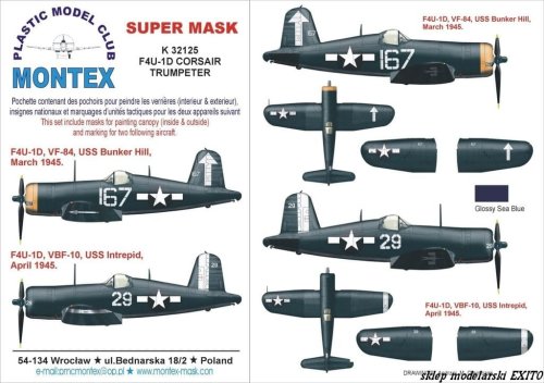 Przejdź do produktu MONTEX K32125 - 1:32 F4U-1D Corsair