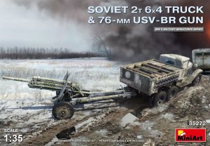 MINIART 35272 - 1:35 Soviet 2t 6x4 truck w/ 76mm USV-BR gun