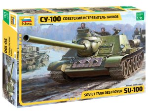 ZVEZDA 3688 - 1:35 SU-100 Soviet tank destroyer
