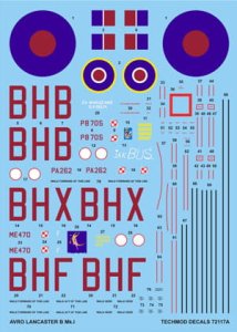 TECHMOD 72117 - 1:72 Avro Lancaster B Mk.I