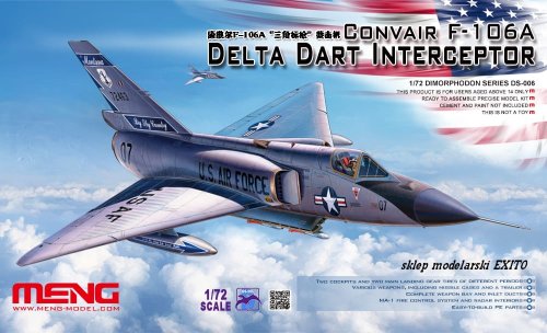 Przejdź do produktu MENG MODEL DS006 - 1:72 Convair F-106A Delta Dart Interceptor