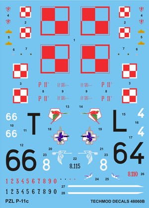 Przejdź do produktu TECHMOD 48060 - 1:48 PZL P.11c