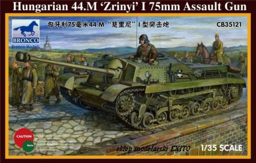 Przejdź do produktu BRONCO CB 35121 - 1:35 Hungarian 44.M Zrinyi I 75 mm Assault Gun