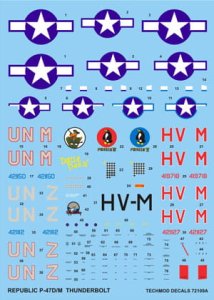 TECHMOD 72109 - 1:72 P-47 D/M Thunderbolt