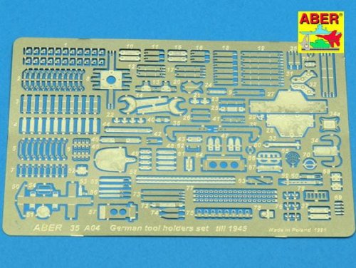 Przejdź do produktu ABER 35A004 - 1:35 German tools holders set 1943-45