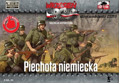 Przejdź do produktu FIRST TO FIGHT 016 -  Wrzesień 1939 - 1:72 Piechota niemiecka  - Gazetka w zestawie z modelem