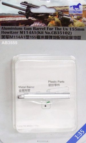 Przejdź do produktu BRONCO AB 3555 - 1:35 Lufa 155 mm do Howitzer M114A1