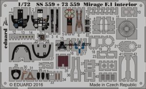 EDUARD SS559 - 1:72 Mirage F.1 interior