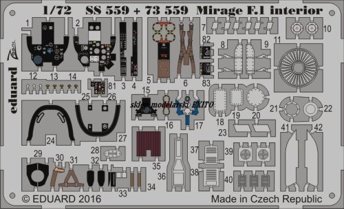 Przejdź do produktu EDUARD SS559 - 1:72 Mirage F.1 interior