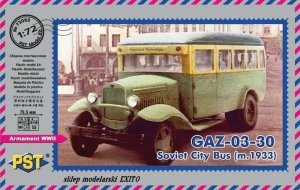 PST/ZEBRANO 72082 - 1:72 GAZ-03-30 Soviet City Bus ( m.1933 )