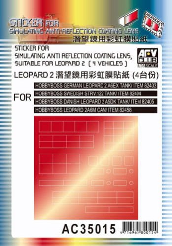 Przejdź do produktu AFV CLUB AC 35015 - 1:35 Sticker for Leopard