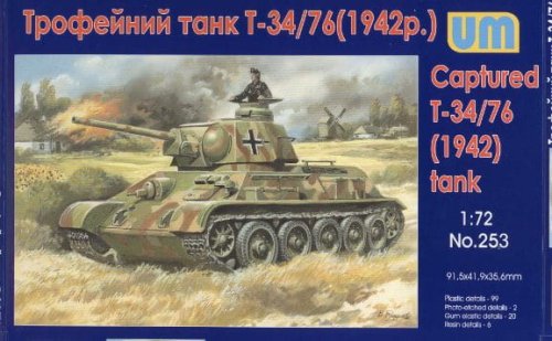 Przejdź do produktu UNIMODELS 253 - 1:72 Captured T-34/76(1942) tank