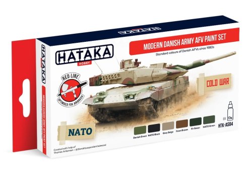 Przejdź do produktu HATAKA AS84 - Zestaw farb Modern Danish Army AFV