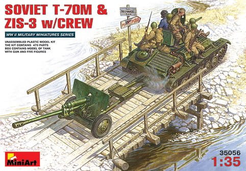 Przejdź do produktu MINIART 35056 - 1:35 Soviet T-70M & ZIS-3 w/ Crew