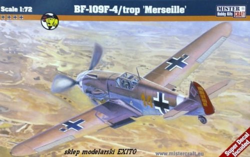 Przejdź do produktu MISTERCRAFT C40 - 1:72 Messerschmitt Bf-109F-4/trop Marseille
