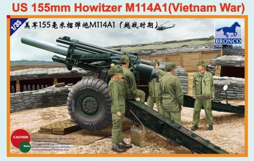 Przejdź do produktu BRONCO CB 35102 - 1:35 US 155mm Howitzer M114A1 (Vietnam War)