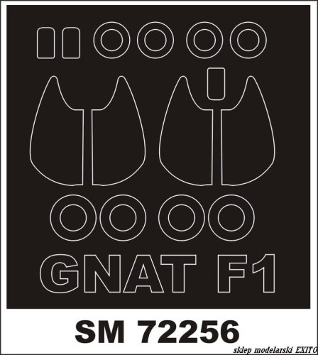 Przejdź do produktu MONTEX SM72256 - 1:72 Gnat F.1