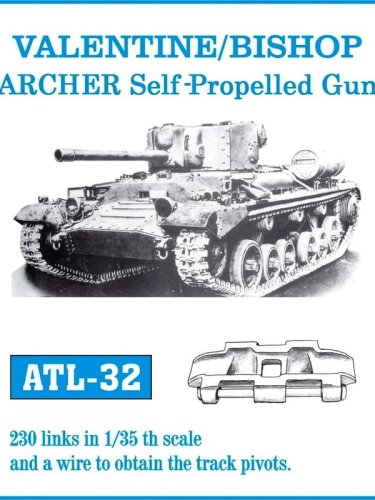 Przejdź do produktu Friulmodel ATL-032 - 1:35 Metalowe gąsienice Valentine / Bishop / Archer SPG