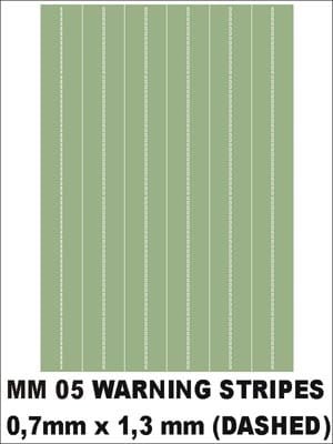 Przejdź do produktu MONTEX MM05 - Warning stripes (dashed) 0,7x1,3mm
