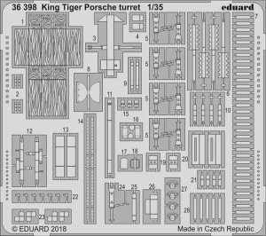 EDUARD 36398 - 1:35 King Tiger Porsche turret