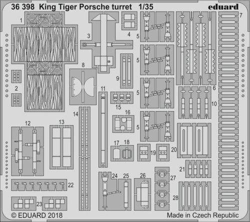 Przejdź do produktu EDUARD 36398 - 1:35 King Tiger Porsche turret