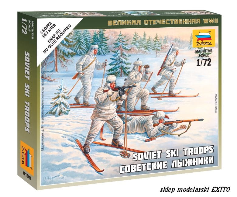 Przejdź do produktu ZVEZDA 6199 - 1:72 Soviet Ski Troops