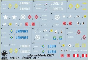 TORO MODEL 72D27 - 1:72 Czołg lekki Stuart w PSZ cz.1