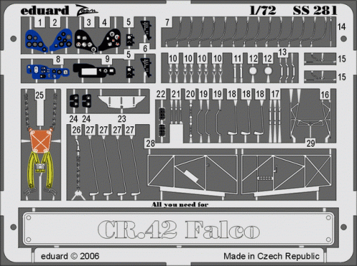Przejdź do produktu EDUARD SS281 - 1:72 CR 42 Falco