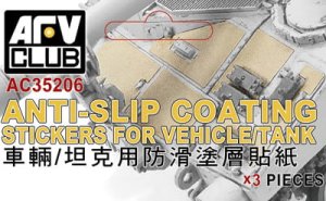 AFV CLUB AC 35206 - 1:35 Anti-Slip Coating Stickers for Vehicle / Tank / Aircraft / Ship
