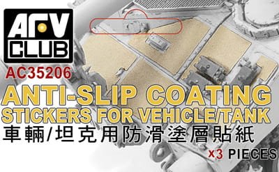 Przejdź do produktu AFV CLUB AC 35206 - 1:35 Anti-Slip Coating Stickers for Vehicle / Tank / Aircraft / Ship