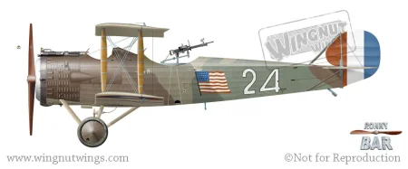 Salmson 2-A2 '24', 1st Aero Sqn, AJ Coyle (1 victory), JW Corley (3 victories), AE Easterbrook (5 victories), October-November 1918.jpg