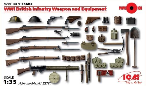 Przejdź do produktu ICM 35683 - 1:35 WWI British Infantry Weapon and Equipment