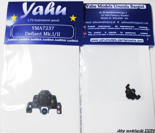 Przejdź do produktu YAHU YMA7237 - 1:72 Defiant Mk.I / II tablica przyrządów
