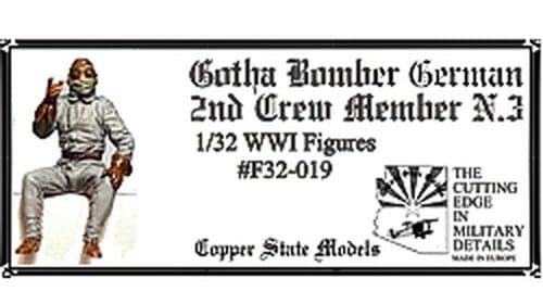 Przejdź do produktu COPPER STATE MODELS CSM F32019 - 1:32 German Gotha Bomber 2nd Crew Member N.3