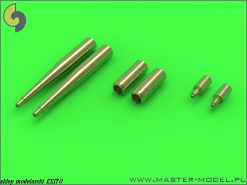 Przejdź do produktu MASTER AM-144-003 - 1:144 Lufy działek Hispano 20mm i km Browning .50cal Spitfire skrzydło E wczesna wersja