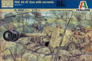 ITALERI 6096 - 1:72 German PaK 40 AT Gun with servants