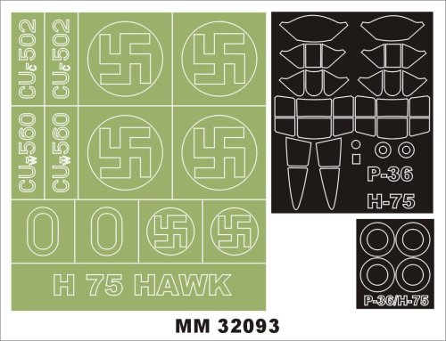 Przejdź do produktu MONTEX MM32093 - 1:32 Curtiss H-75 Hawk Finland