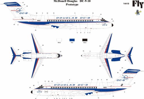 Przejdź do produktu FLY 14418 - 1:144 DC-9-10 Prototype