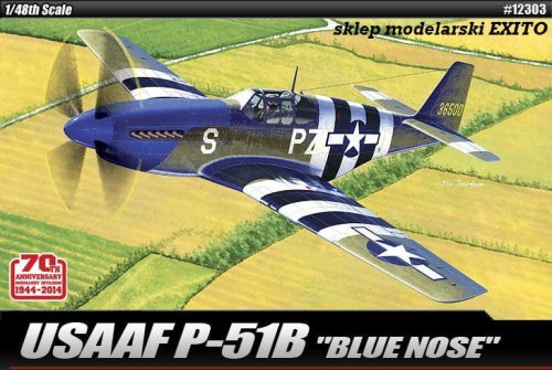 Przejdź do produktu ACADEMY 12303 - 1:48 USAAF P-51B Blue Nose