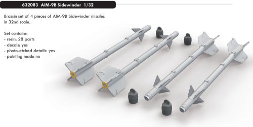 Przejdź do produktu EDUARD 632083 - 1:32 AIM-9B Sidewinder
