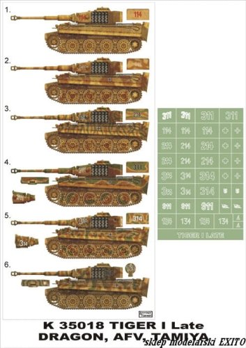 Przejdź do produktu MONTEX K35018 - 1:35 Pz.Kpfw.VI Tiger I Late