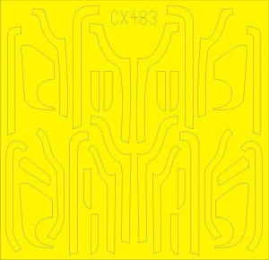 EDUARD CX483 - 1:72 B-17G antiglare panels (BO & DL production)