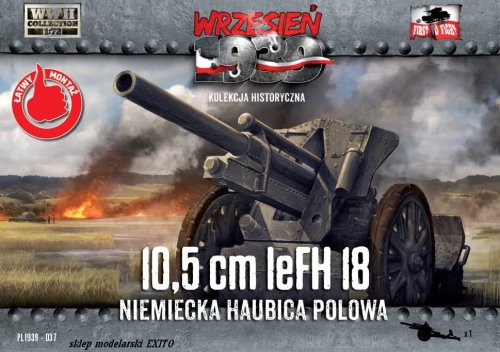 Przejdź do produktu FIRST TO FIGHT 037 -  Wrzesień 1939 - 1:72 10,5cm leFH 18 Niemiecka haubica polowa