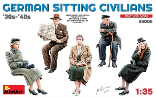 Przejdź do produktu MINIART 38006 - 1:35 German Sitting Civilians 30s-40s